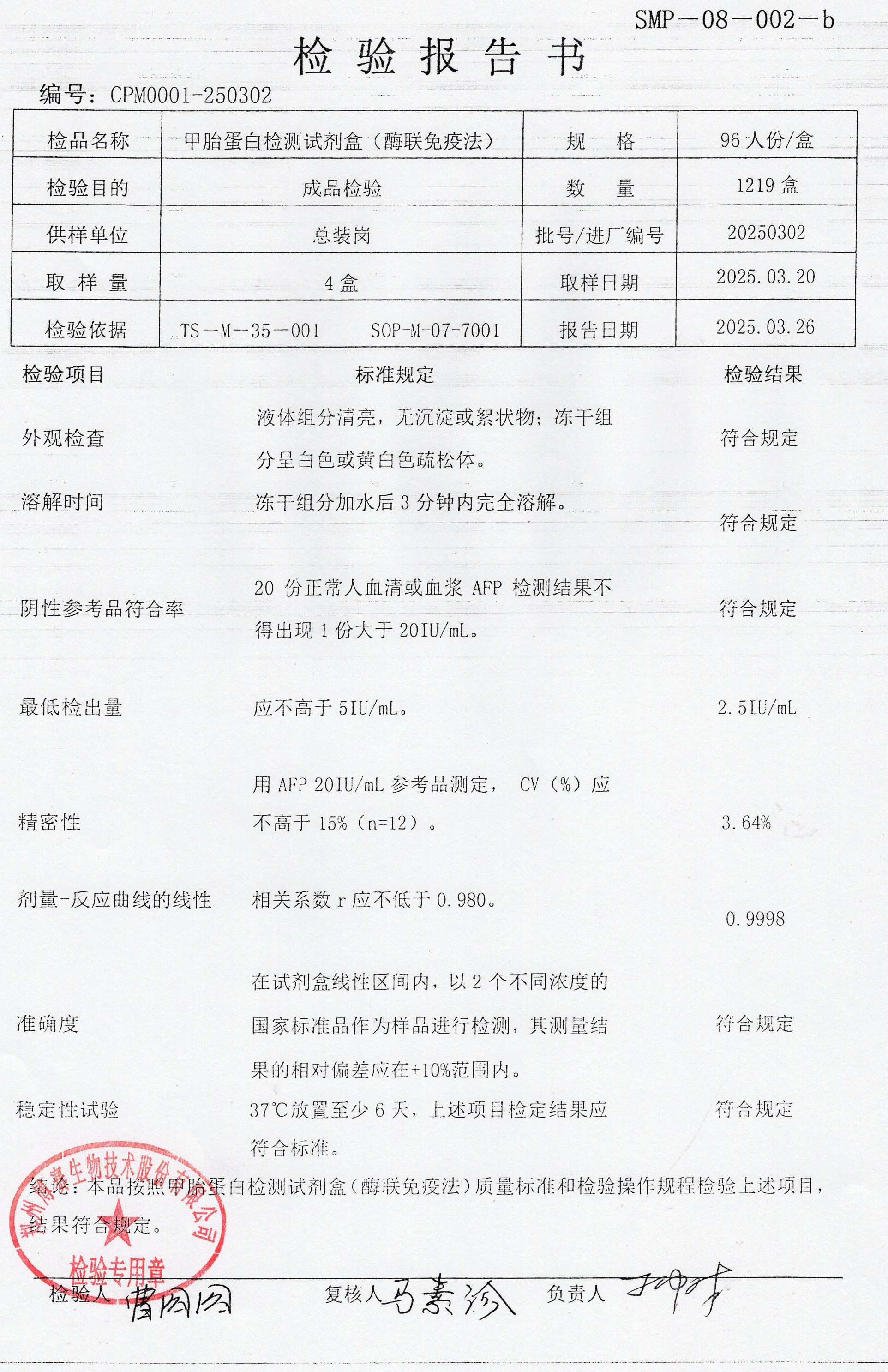 甲胎蛋白檢測(cè)試劑盒（酶聯(lián)免疫法）  96T  20250302.jpg