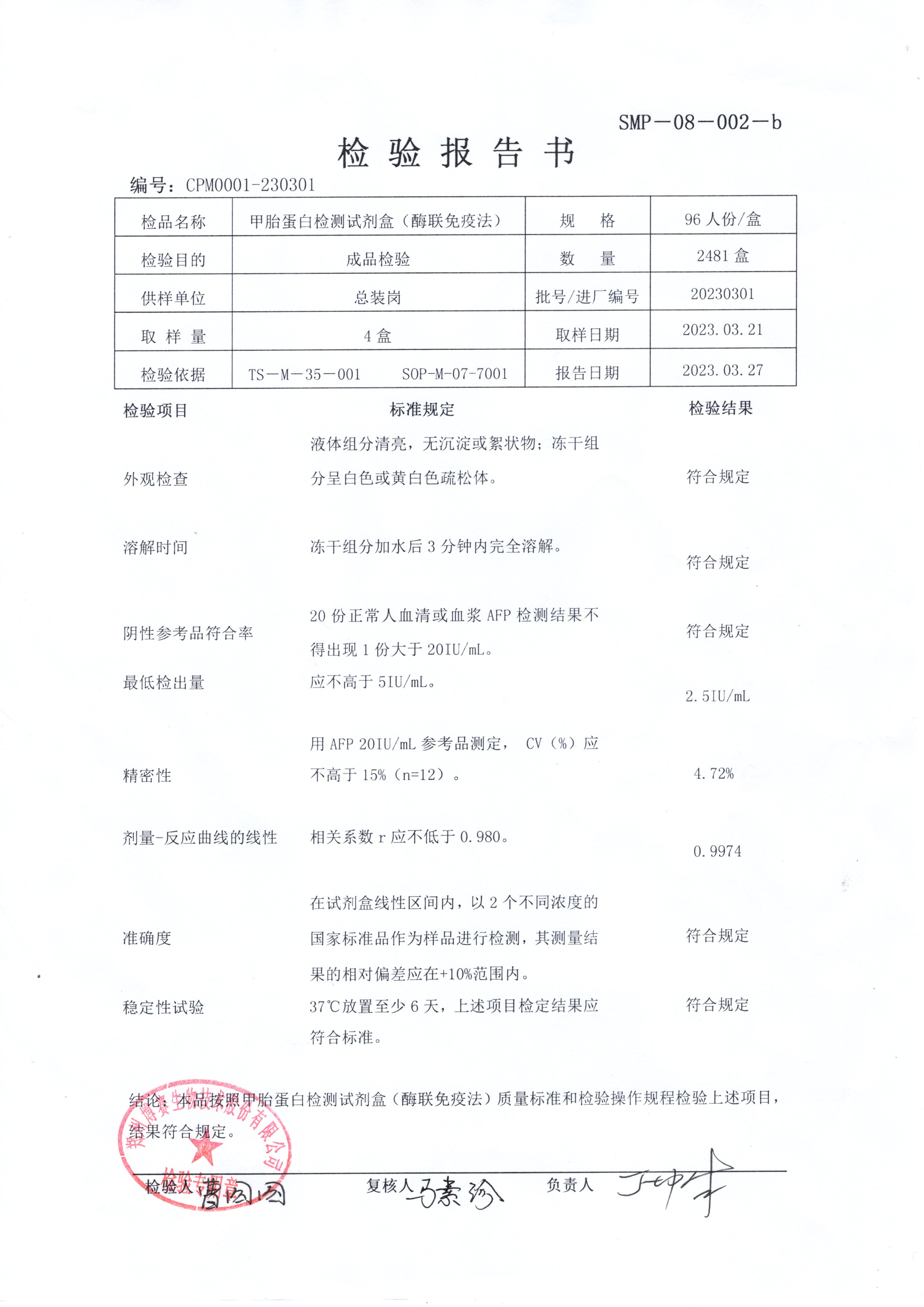 甲胎蛋白檢測試劑盒（酶聯(lián)免疫法）  96T  20230301.jpg
